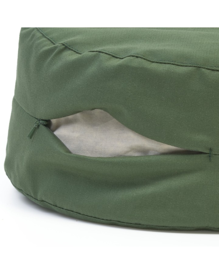 ReZAFU - Meditation cushion in cotton and spelt husk, with removable cover