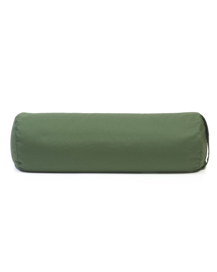 ReBOLSTER - Cylindrical yoga bolster in cotton and spelt husk, with removable cover