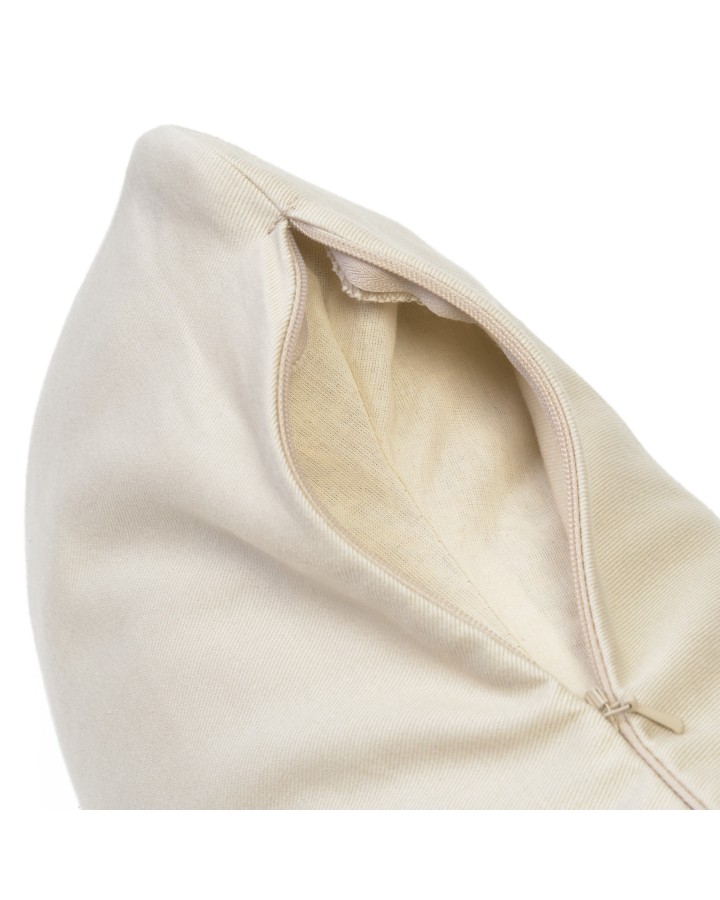 ReMOON - Removable-cover crescent yoga cushion in cotton and spelt husk