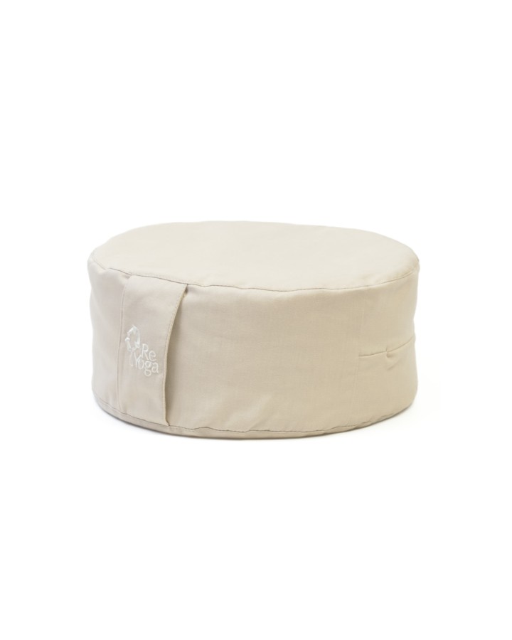 ReZAFU - Meditation cushion in cotton and spelt husk, with removable cover