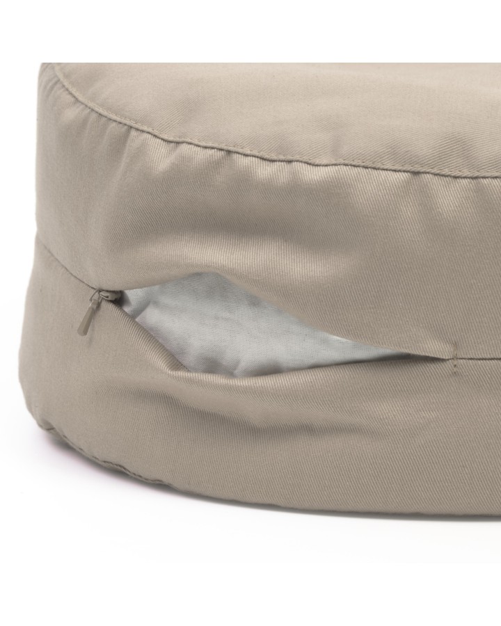 ReZAFU - Meditation cushion in cotton and spelt husk, with removable cover