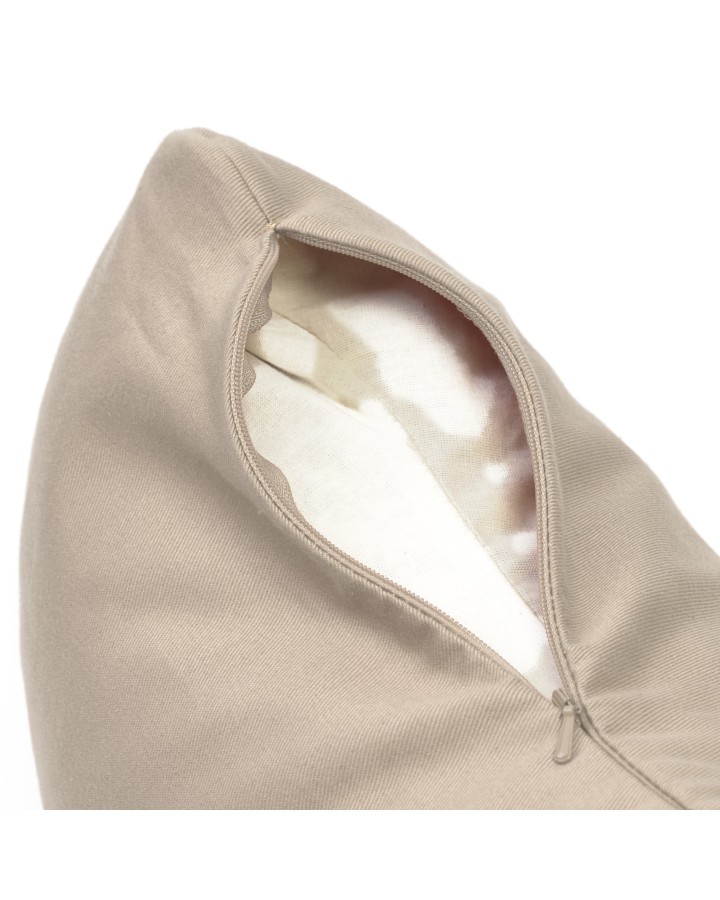 ReMOON - Removable-cover crescent yoga cushion in cotton and spelt husk