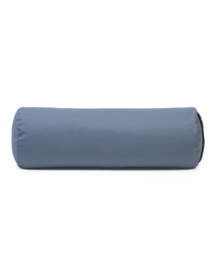 ReBOLSTER - Zylindrisches Yoga-Bolster aus Baumwolle und Dinkelspelz, mit abnehmbarem Bezug