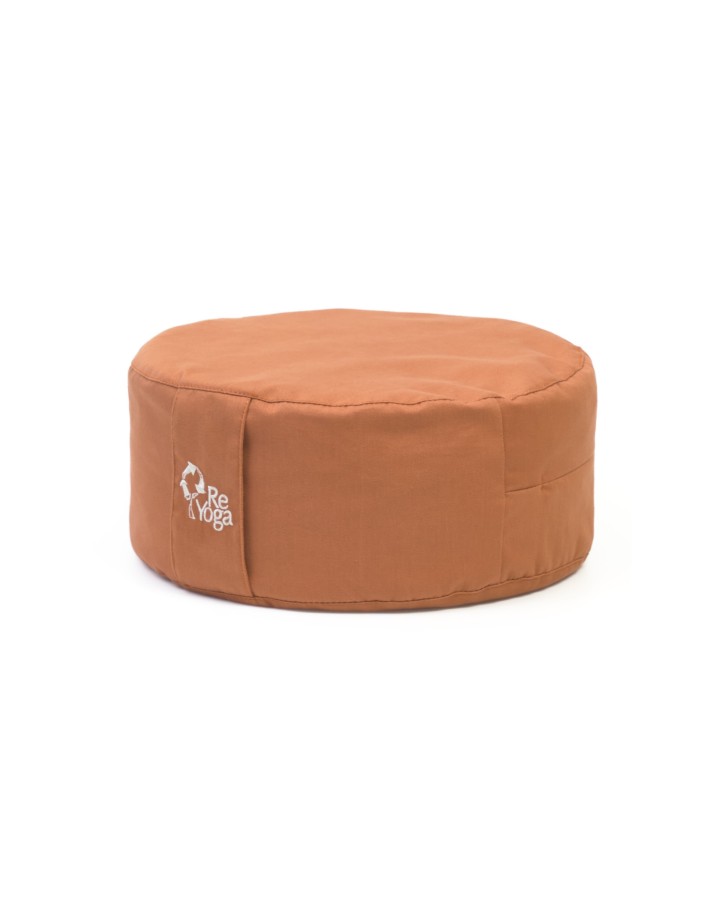 ReZAFU - Cuscino da meditazione in cotone e pula di farro, sfoderabile