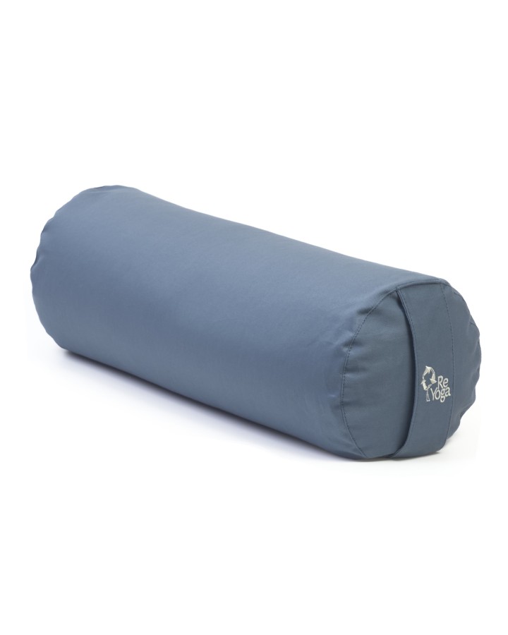 ReBOLSTER - Cuscino yoga cilindrico in cotone e pula di farro, sfoderabile